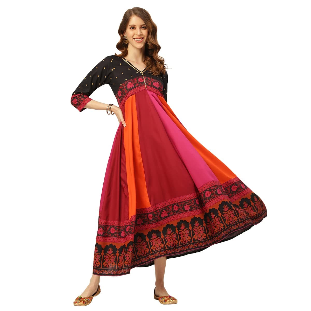 Viscose Long Kalidaar Dress
