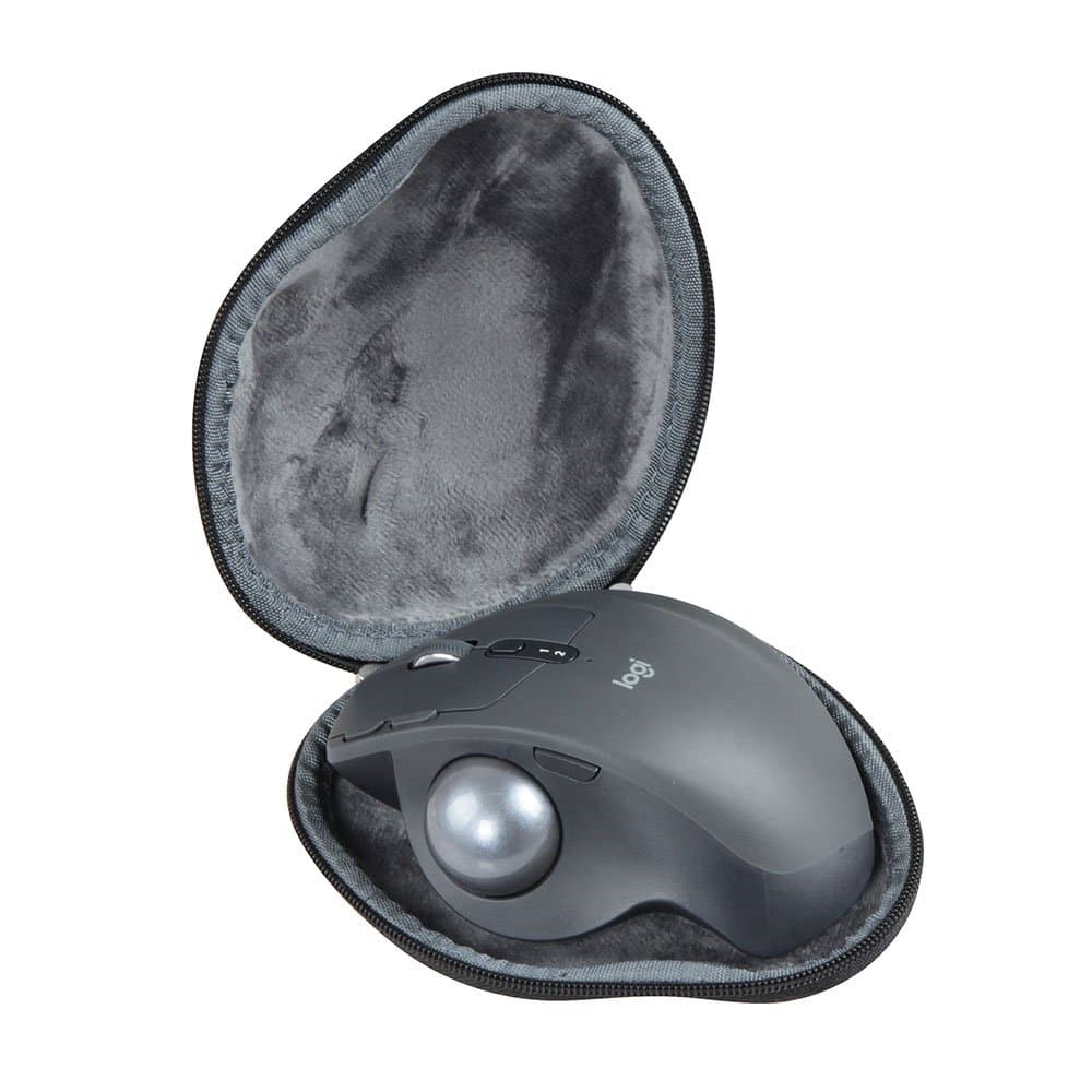 Hard EVA Travel Black Case for Logitech MX ERGO Advanced Wireless Trackball by Hermitshell