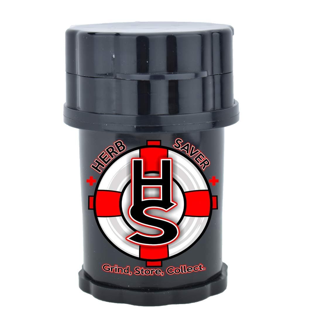 Herb Saver Grinder 2.4" X 3.8" Spice Herb Grinder (black)
