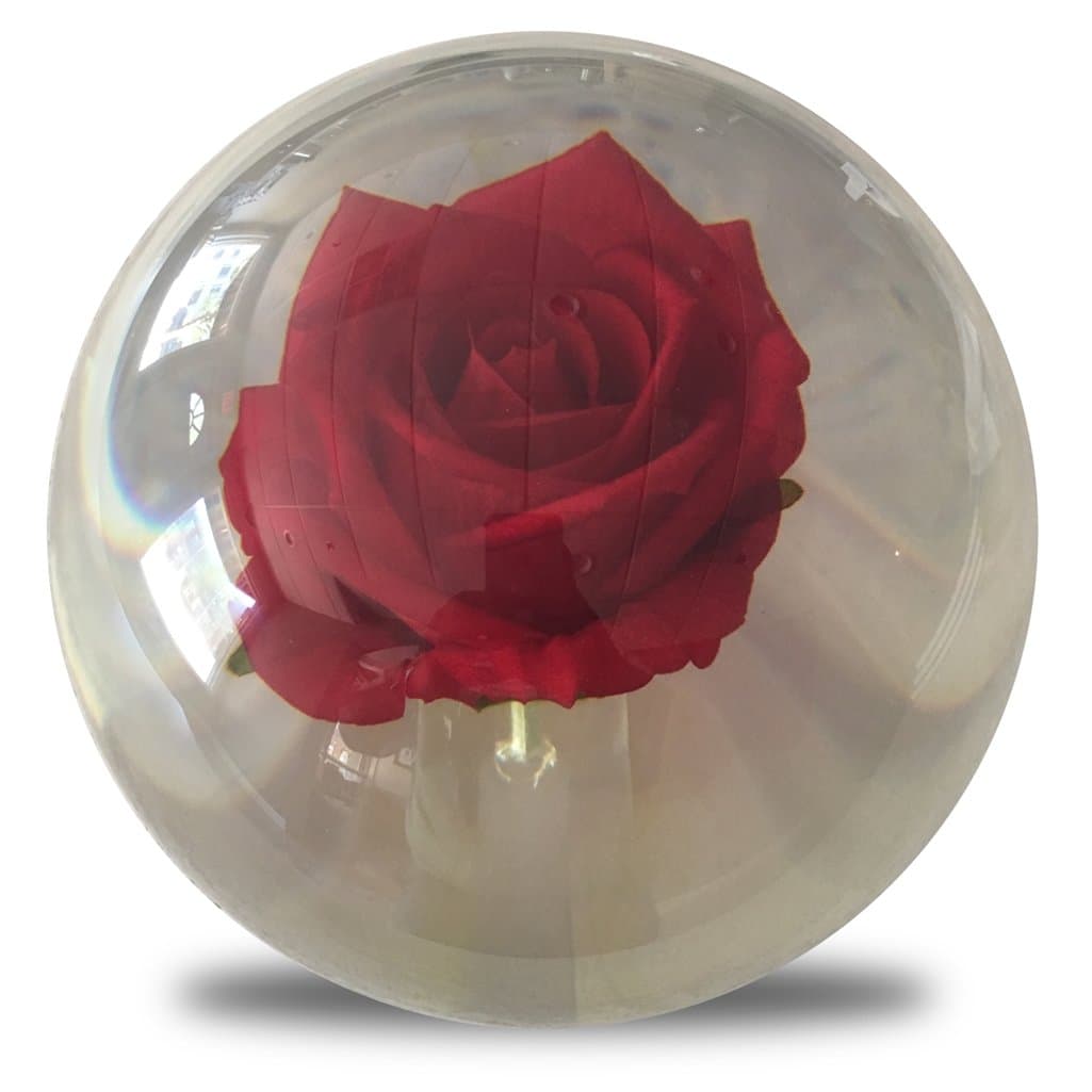 KR Strikeforce Clear Red Rose Bowling Ball- 14lbs