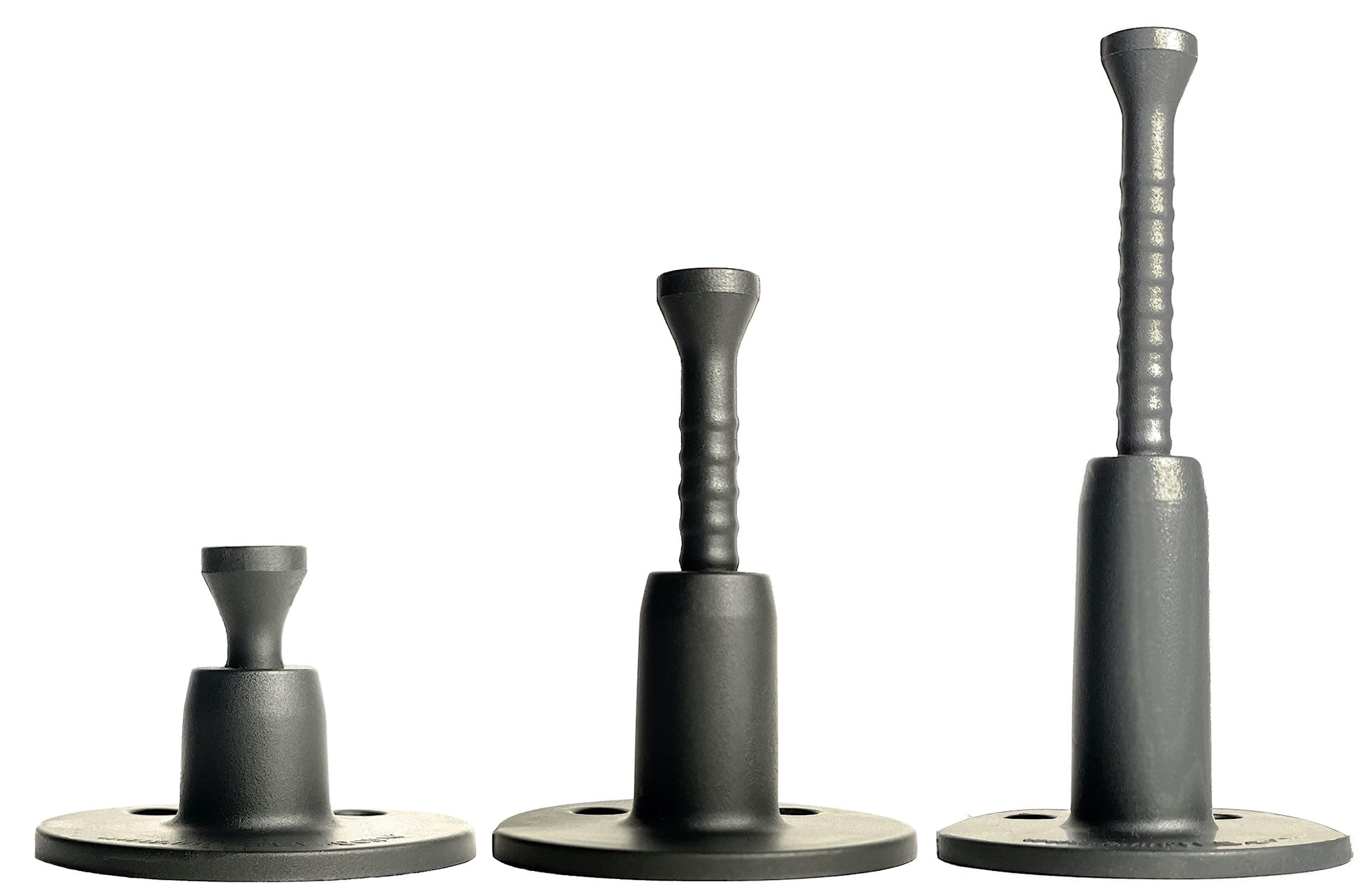 Kellogg WorksinfiniTEE Height Adjustable Golf Tee Set for Driving Range Mats. Set of 3 Height Adjustable Golf tees (Short, Regular, Tall) Plus Storage Bag