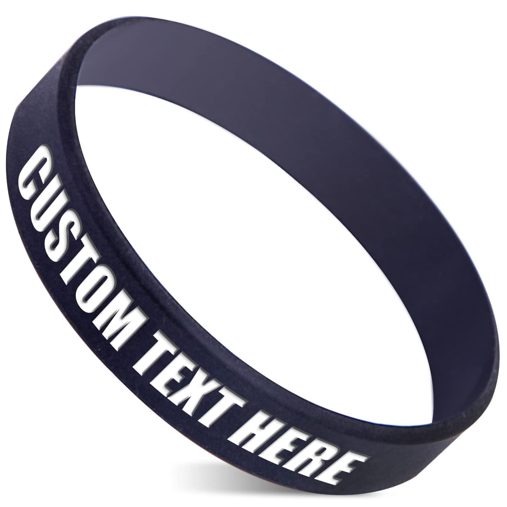 50 Custom Rubber Bracelets Personalized Silicone Wristbands Customized Bulk for Events, Support, Wedding, Awareness, Motivation Customizable