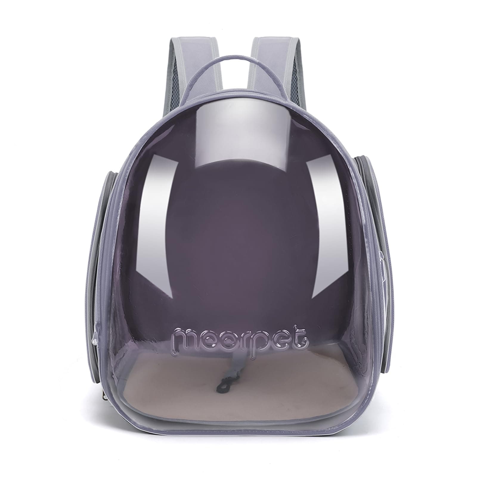 Cat Bubble Backpack, Clear Cat Carriers for Large Cats 20 Lbs, Airline Approved Pet Carrying Bag for Cats Dogs Kittys Puppies, Cat Travel Accessories for Hiking Camping Outdoor(greygrey)