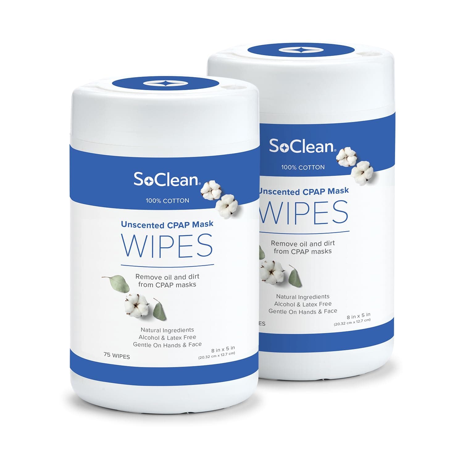 SoCleanUnscented CPAP Mask Wipes 2-Pack