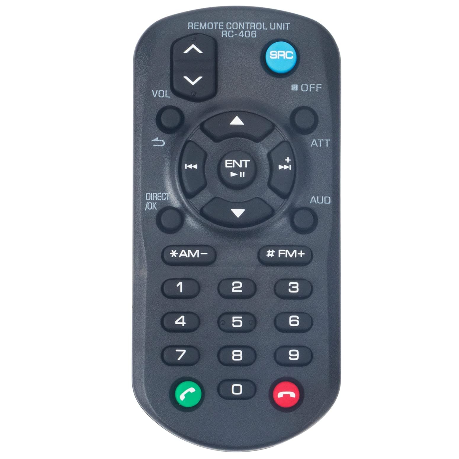 RC-406 Replacement Remote Commander fit for Kenwood CD Receiver DPX503BT KMM-BT328 DPX524BT KMM-BT228U DPX504BT DPX593BT KDC-BT360U KMM-BT328U DPX540BT KMM-BT260U KMR-M328BT KMM-X704 KDC-161URM