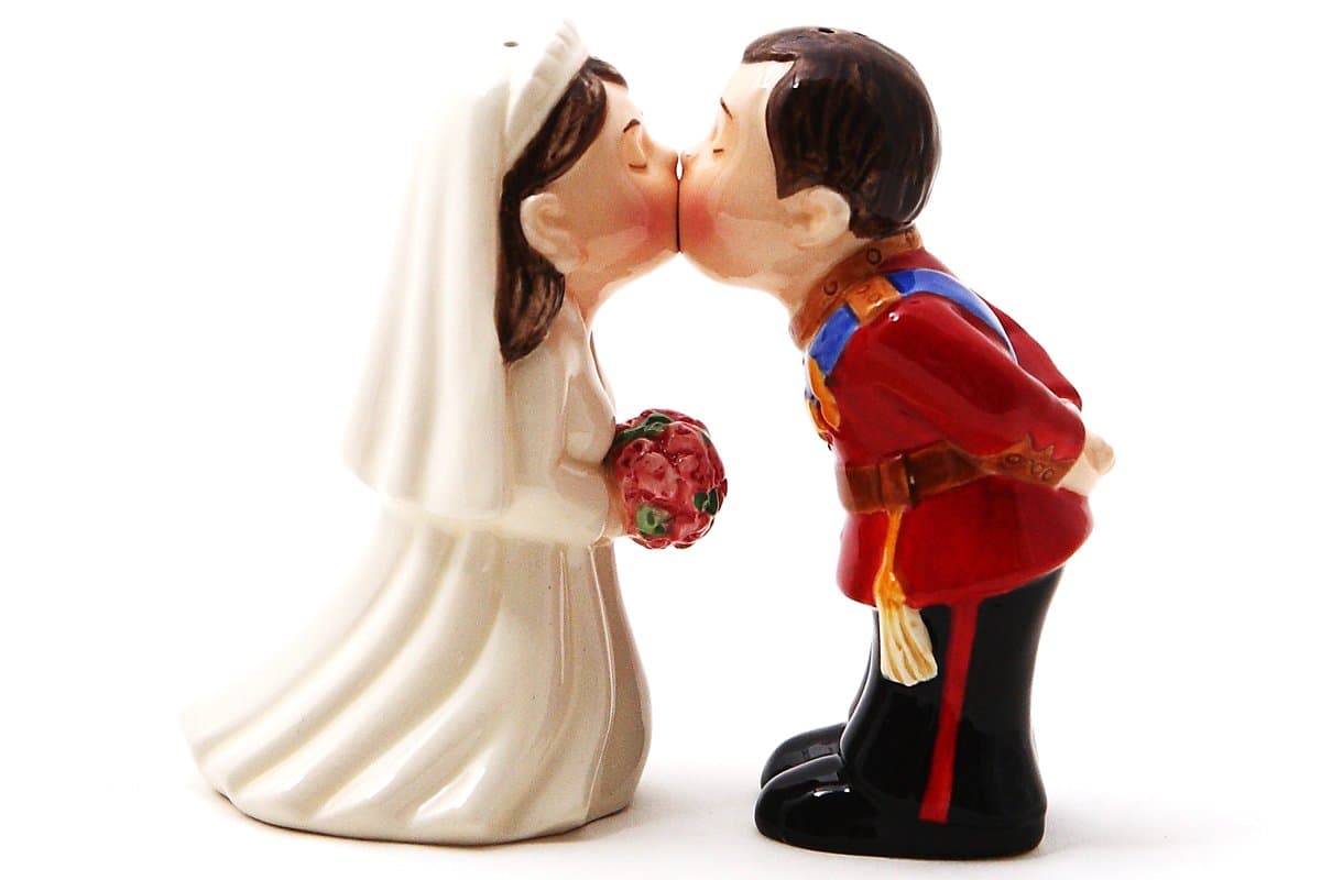 Not Just an Empty Box New! 4" Kate and William Magnetic Salt and Pepper Shakers