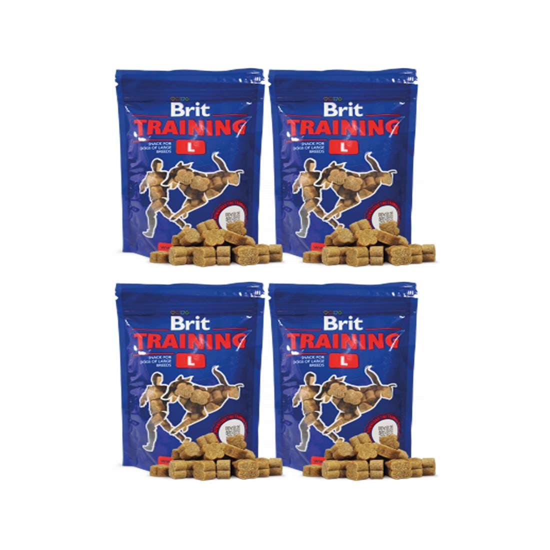 Brit Training Snacks for Dogs, Large, 200 g (Pack of 4)