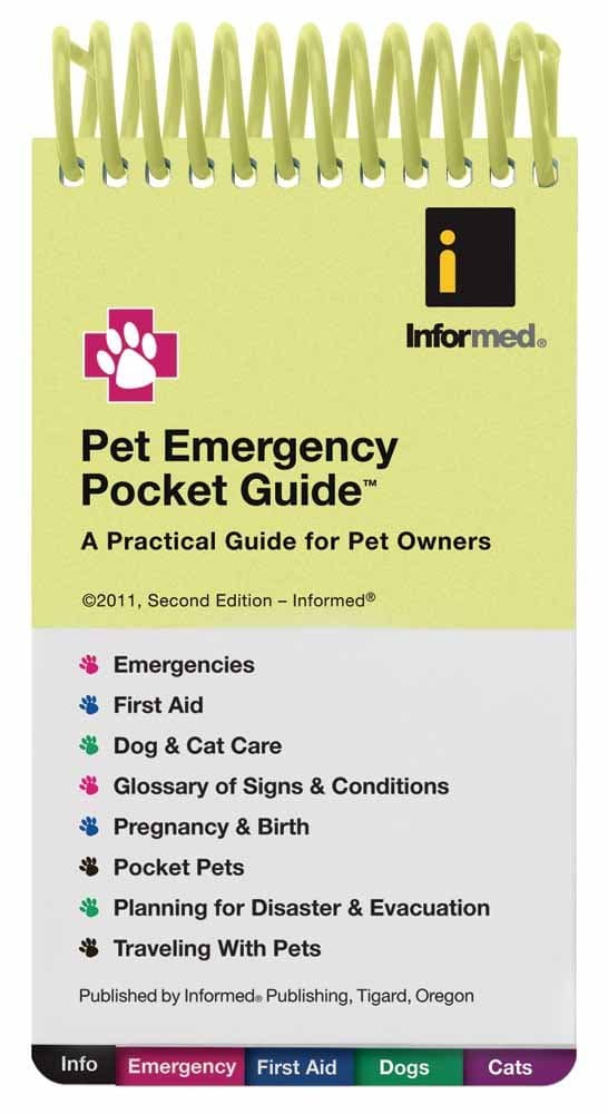 Pet Emergency Pocket Guide Spiral-bound – May 25, 2011