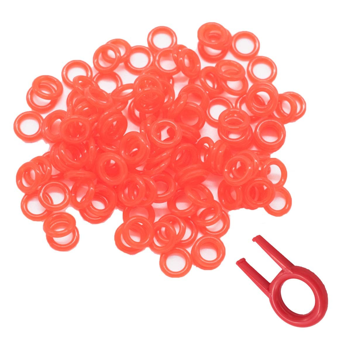 200pcs Rubber O-Ring Keyboard Switch Dampeners Make Your Mechanical Keyboard Quieter with Keycap Remover Suitable for Cherry MX Key Kit Dampers 40A-L-0.2mm Reduction