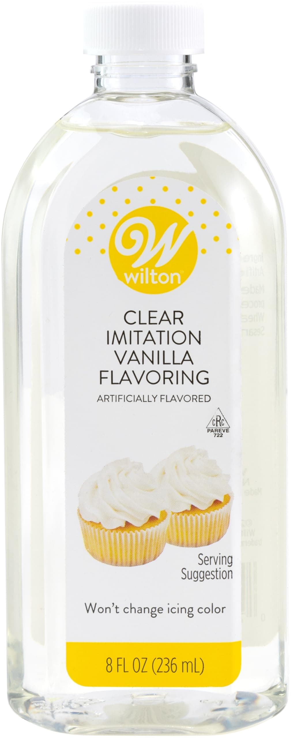 Clear Imitation Vanilla 8 Oz Bottle