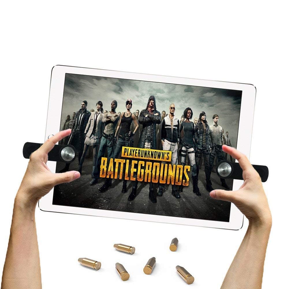 EEkiiqi Mobile Game Trigger Tablet Pad Game Controller Shoot and Aim Trigger Fire Buttons Compatible with PUBG Mobile Controller Fortnite/Knives Out/Rules of Survival for i-Pad Tablet