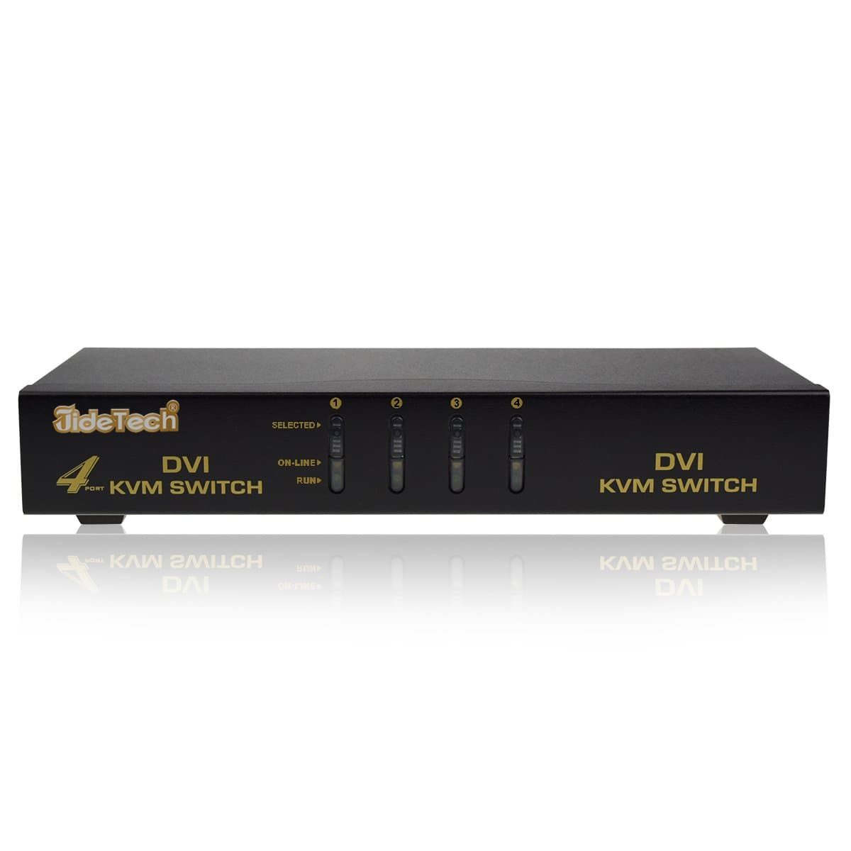 Gentlen KVM Switch DVI 4 ports Auto-Scan Support Windows, Linux, MacOS9 / OSX, Sun Micro System