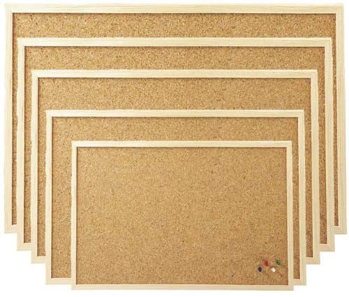 Cork Board Pinboard in 5 Different Sizes 120 cm x 80 cm 80 x 120 cm