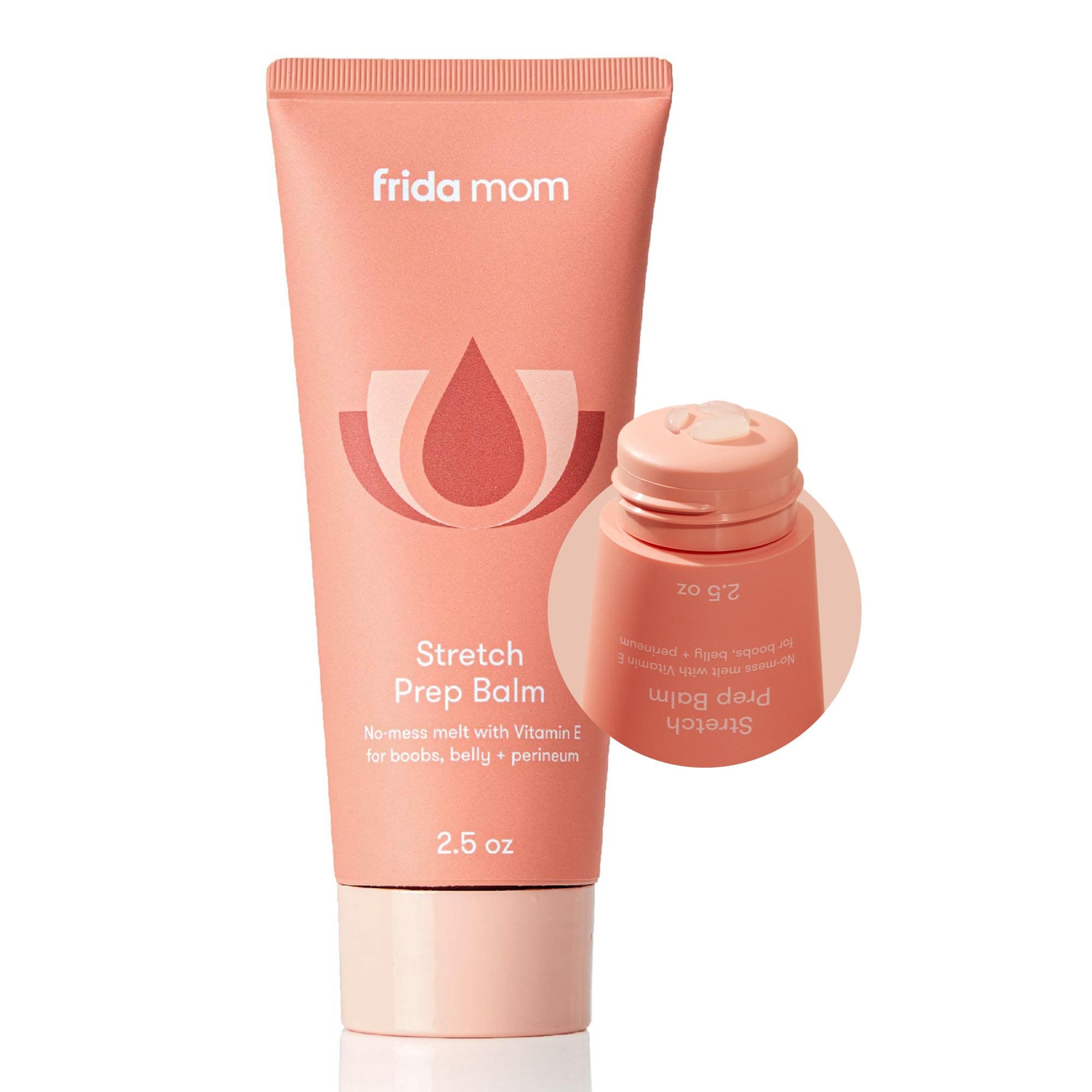 Frida Mom Stretch Prep Balm - Moisturizer for Pregnancy Stretch Marks & Perineal Massages - 2.5 oz