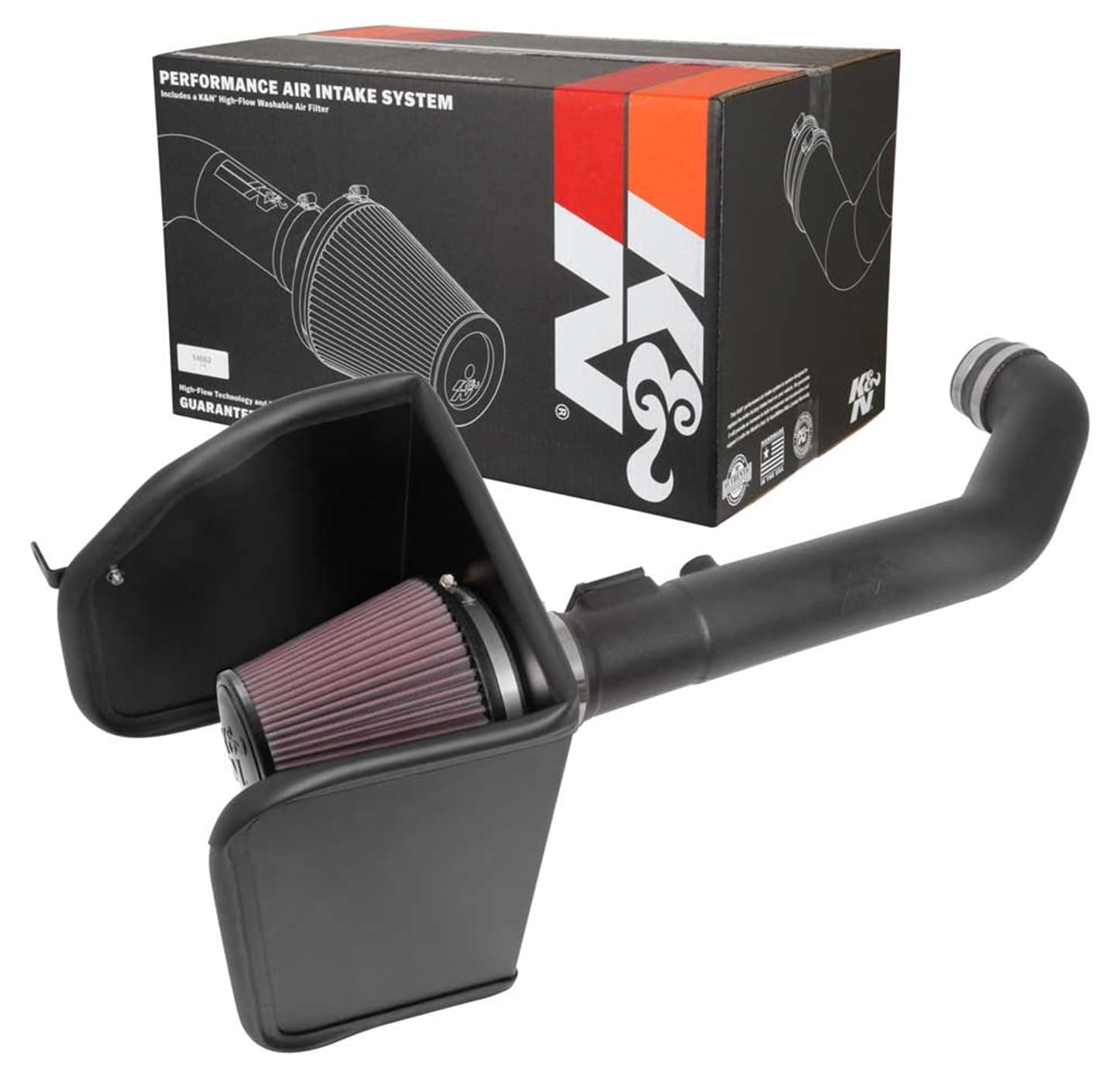 K&N Cold Air Intake System: High-Flow Air Filter, Increase Performance & Towing: Compatible with2017-2022 Chervolet/GMC: Colorado, Canyon, 63-3104