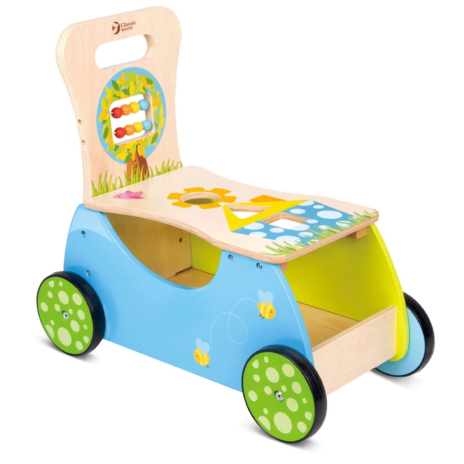 Classic World - Push Along Rider and Walker with Activity Centre