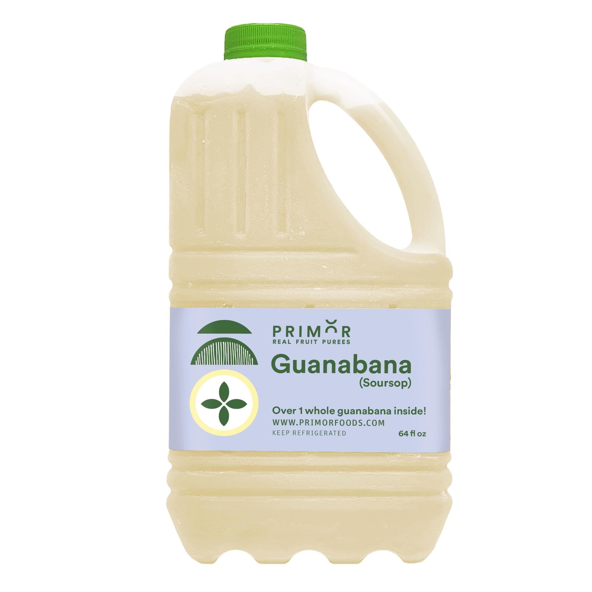 Primor Fruit Purees | Made with Real Fruit | Countless Applications: Juices, Smoothies, Cocktails, Desserts, and More - Guanabana