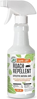 Peppermint Oil Roach Repellent Spray – Natural Cockroach Killer for Indoor & Outdoor Use – Plant-Based Insect & Pest Control – 16 oz