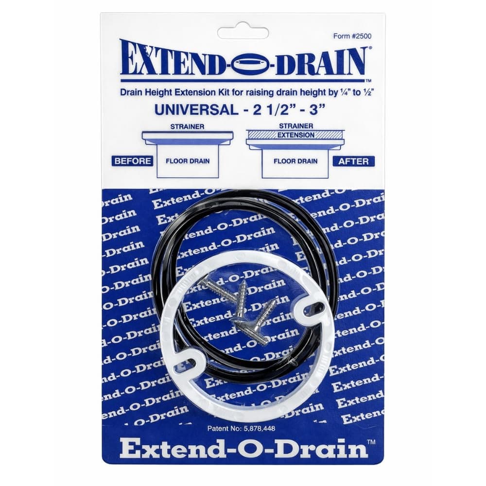 Extend-O-Drain 2 1/2" - 3" Shower Drain Height Extension Kit