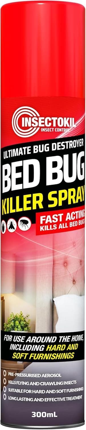 Bed Bug Killer Spray | Professional Strength Aerosol for Complete Bed Bug Treatment - Spray for Mattresses, Bedding, Sofas & Carpets - Kills Even Eggs, and Larvae in and Around The Home.