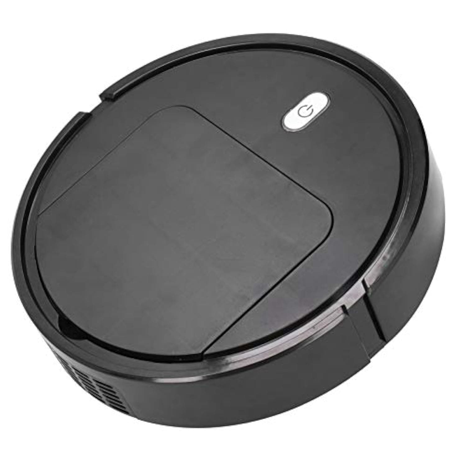 Robot Vacuum Cleaner, Automatic Smart Robotic Vacuum Cleaner USB Sweeping, Mopping, Vacuum, Strong Suction Floor Clean Robot for Pet Hair, Carpets, Hard Floors 55db Quiet, 90 min Runtime(Black)