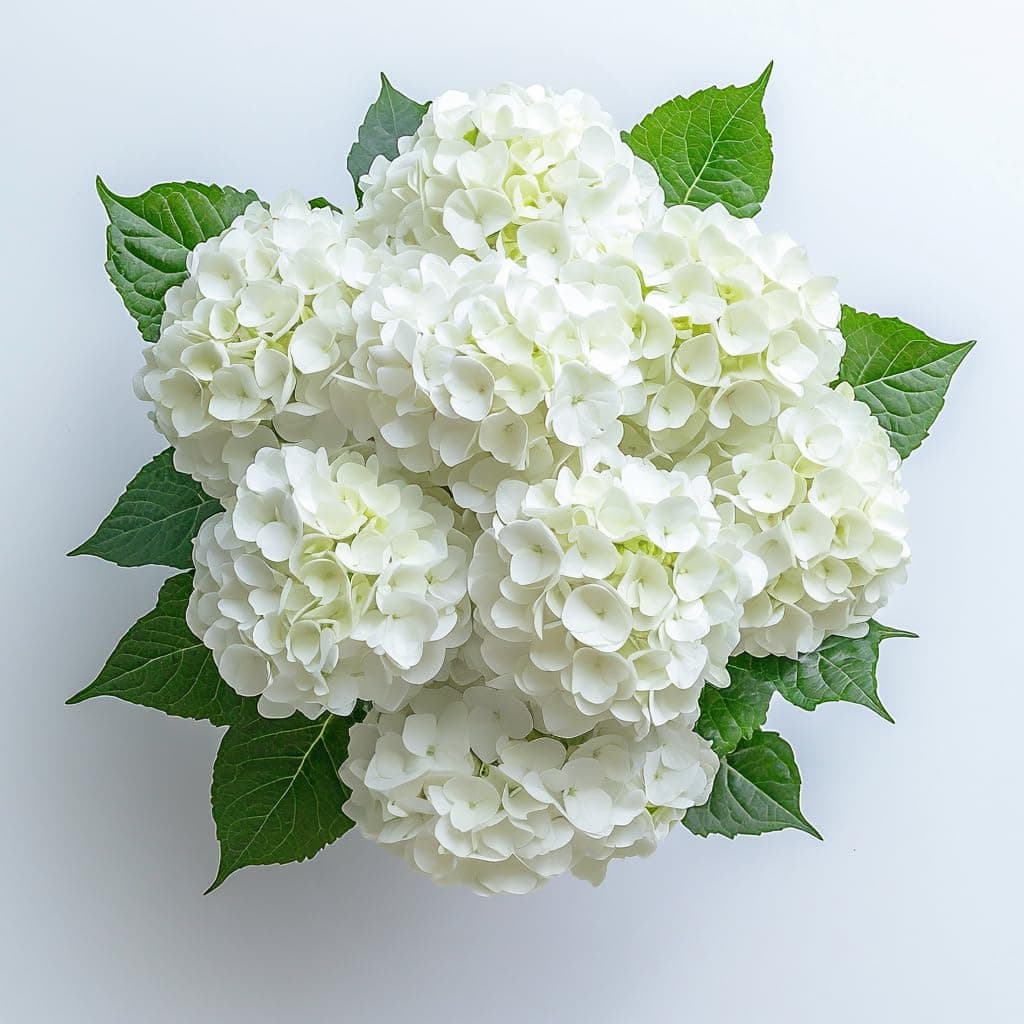 GlobalRose 40 White Hydrangeas – Responsibly Sourced White Flowers – Hand-Picked Flowers Fresh Bouquet for Graduation, Anniversary, Birthday & Special Occasions