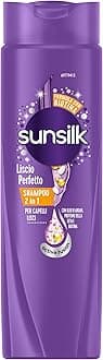 Shampoo Liscio Perfetto 2in1, Shampoo e Balsamo per Capelli Lisci a Lungo e Setosi, Formula Active Fusion con Olio di Argan, Proteine della Seta e Biotina per Capelli Visibilmente Sani, 250ml