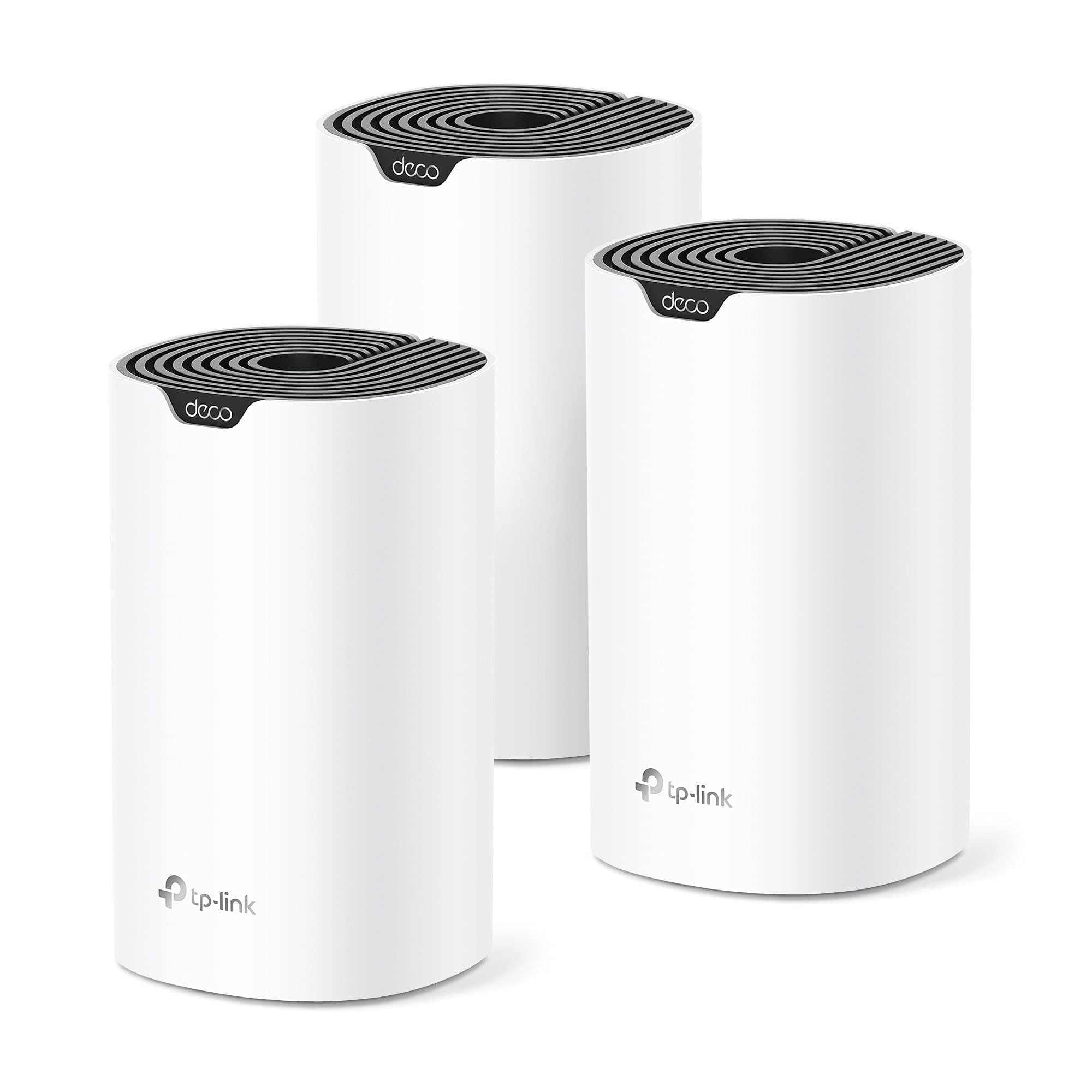 Deco S4 Mesh AC1900 WiFi System - Up to 5,500 Sq.ft. Coverage, Replaces WiFi Router and Extender, Gigabit Ports, Works with Alexa, Deco S4(3-Pack)