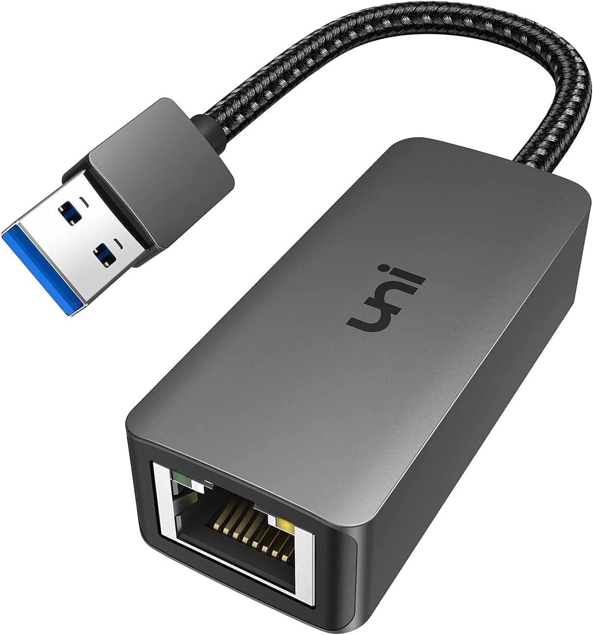 USB to Ethernet Adapter, Driver Free USB 3.0 to Gigabit Ethernet LAN Network Adapter, 100/1000 Mbps RJ45 Internet Adapter Compatible with Laptop, MacBook, Surface, PC with Windows, XP, Mac/Linux