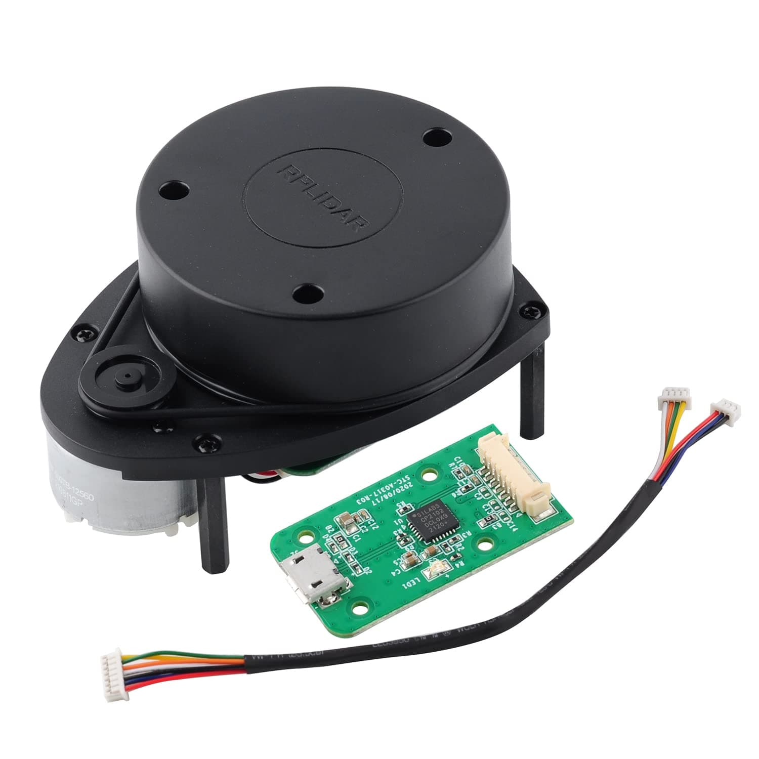 RPLiDAR A1M8 Sensor Laser Scanner Kit 360 Degree 2D 12M Distance Radar Sensor Module Range Finder Developed by SLAMTEC, for Robot Drone Omnidirectional Scanning