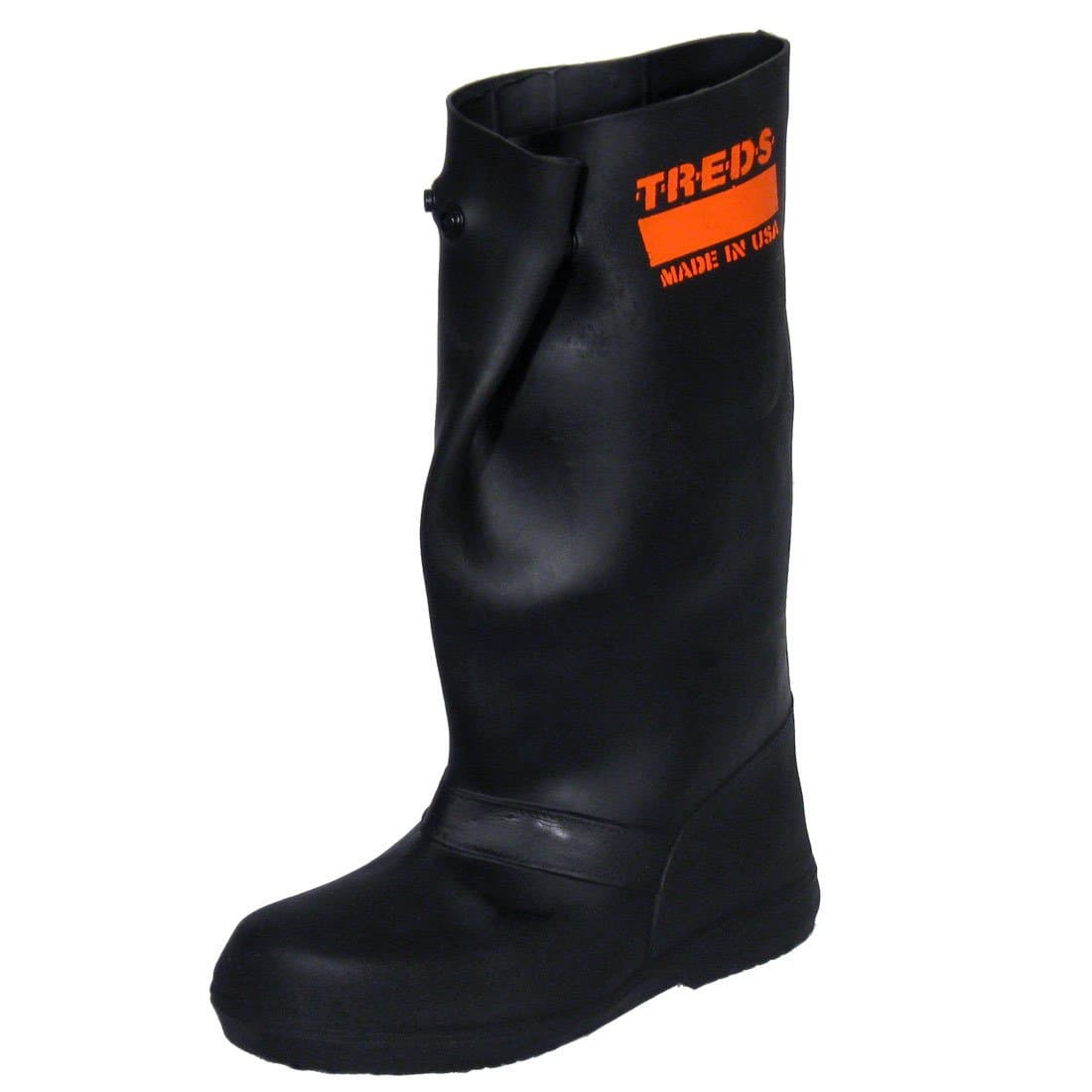 Treds Super Tough 17" Pull-On Stretch Rubber Overboots for Rain, Slush, Snow and Construction, Size XX-Large, Black