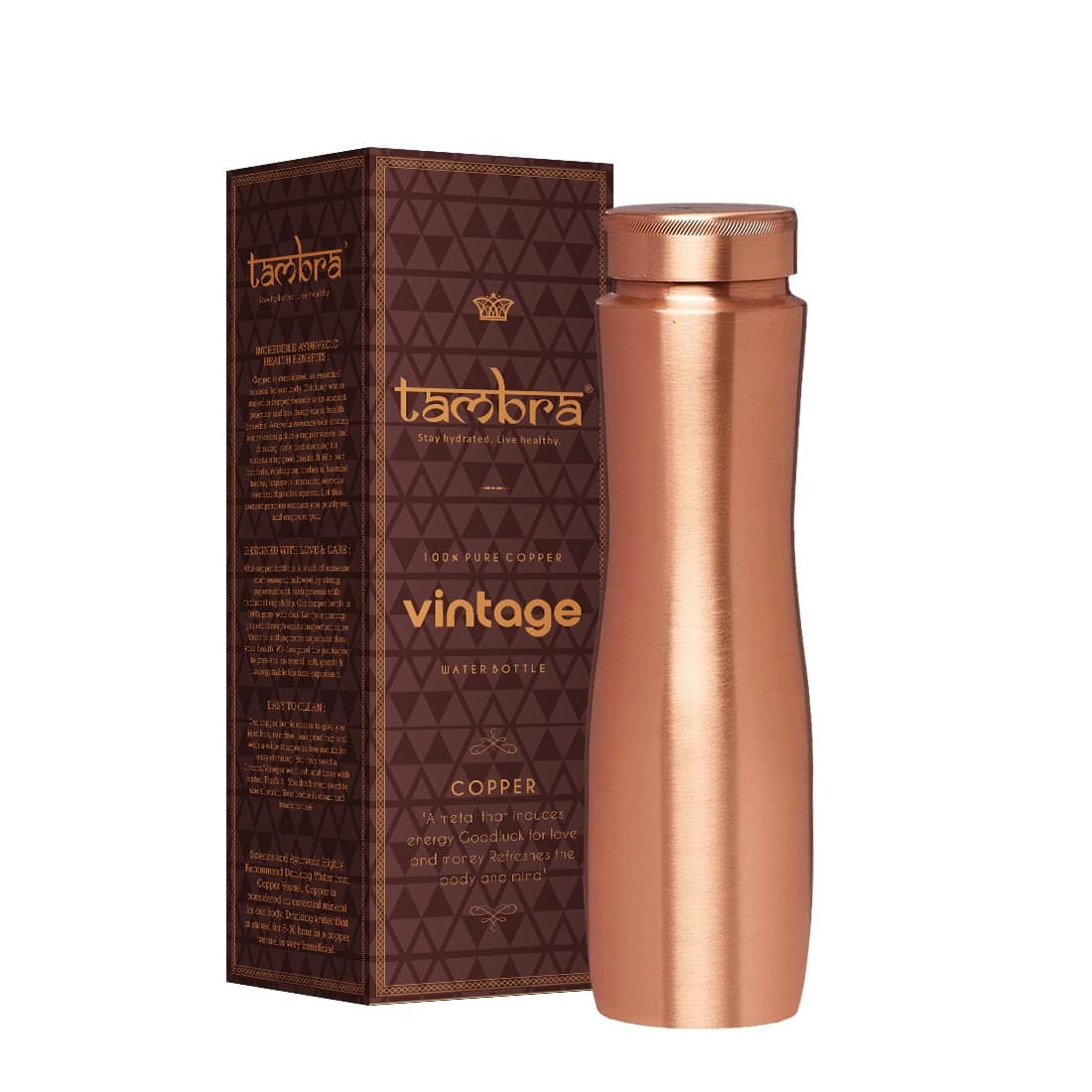 TAMBRA Pure Copper Jointless Vintage Apsara Plain