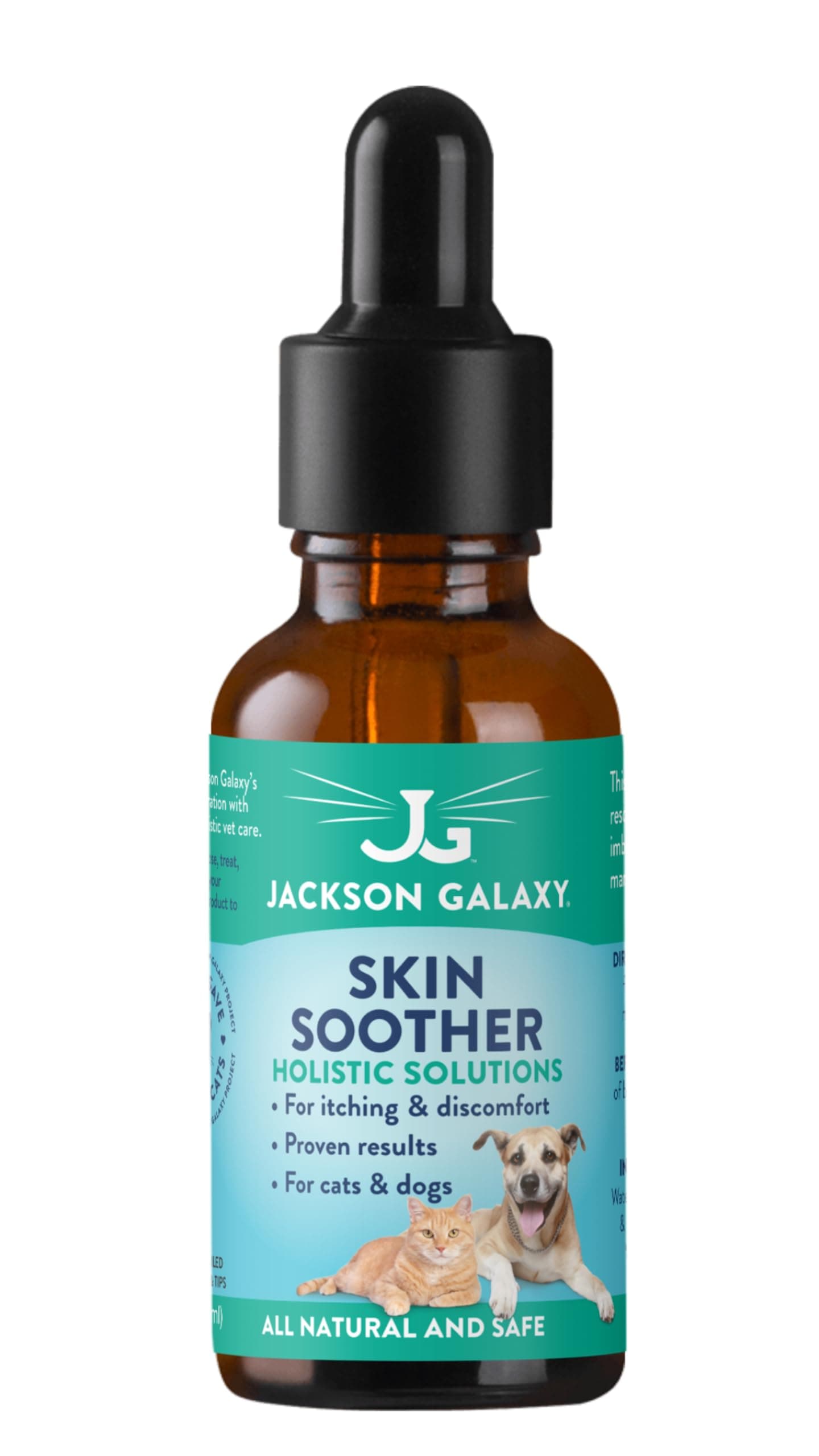 Jackson Galaxy: Skin Soother (2 oz.) - Pet Solution - Helps Break Anxiety of Skin Conditions - Can Aid With Skin Issues (Food, Inhalant, & Environmental Allergies) - All-Natural Formula- Reiki Energy