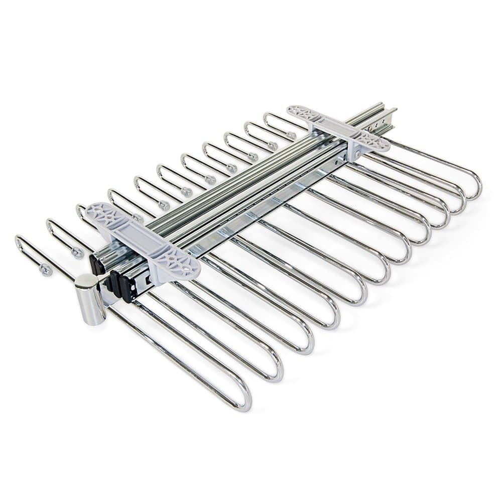 Extractable trouser holder with 11 hangers