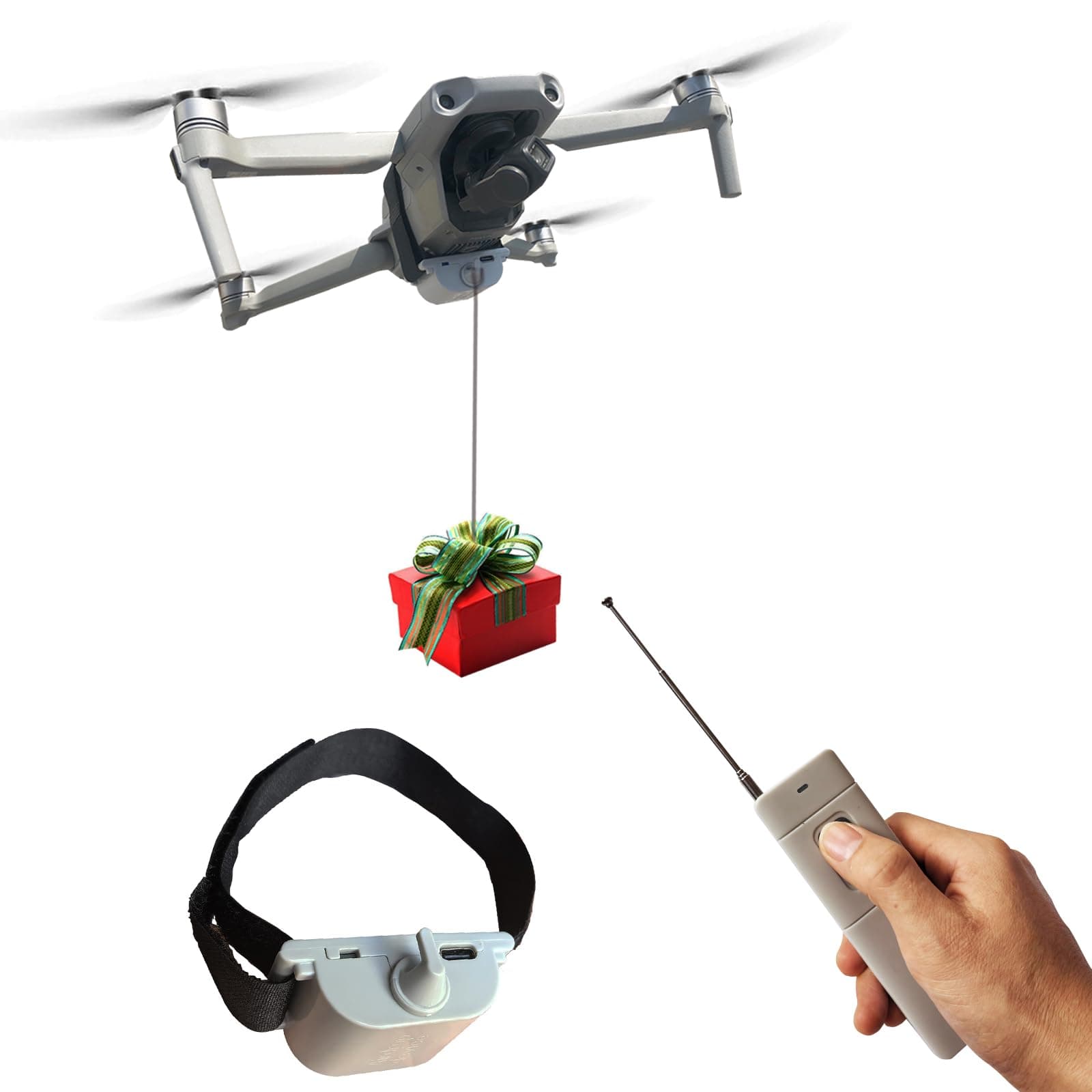 Universally Drone Airdrop System Release Device Payload Fish Bait Delivery Transport Drop, for DJI Mini5 Pro/Mini4 Pro/Mini3/Mini2/Air3S/Air2/Air2S/Mavic4/Mavic3 Mavic Series Drone