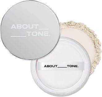 ABOUT TONE The Blur Finish Powder/Sheer Blurring Loose Powder, Lightweight Setting Powder with Long-Wear, Translucent Mineral Finishing Powder, Natural Skin Tone for Daily Makeup, Vegan, 10g/0.35oz.