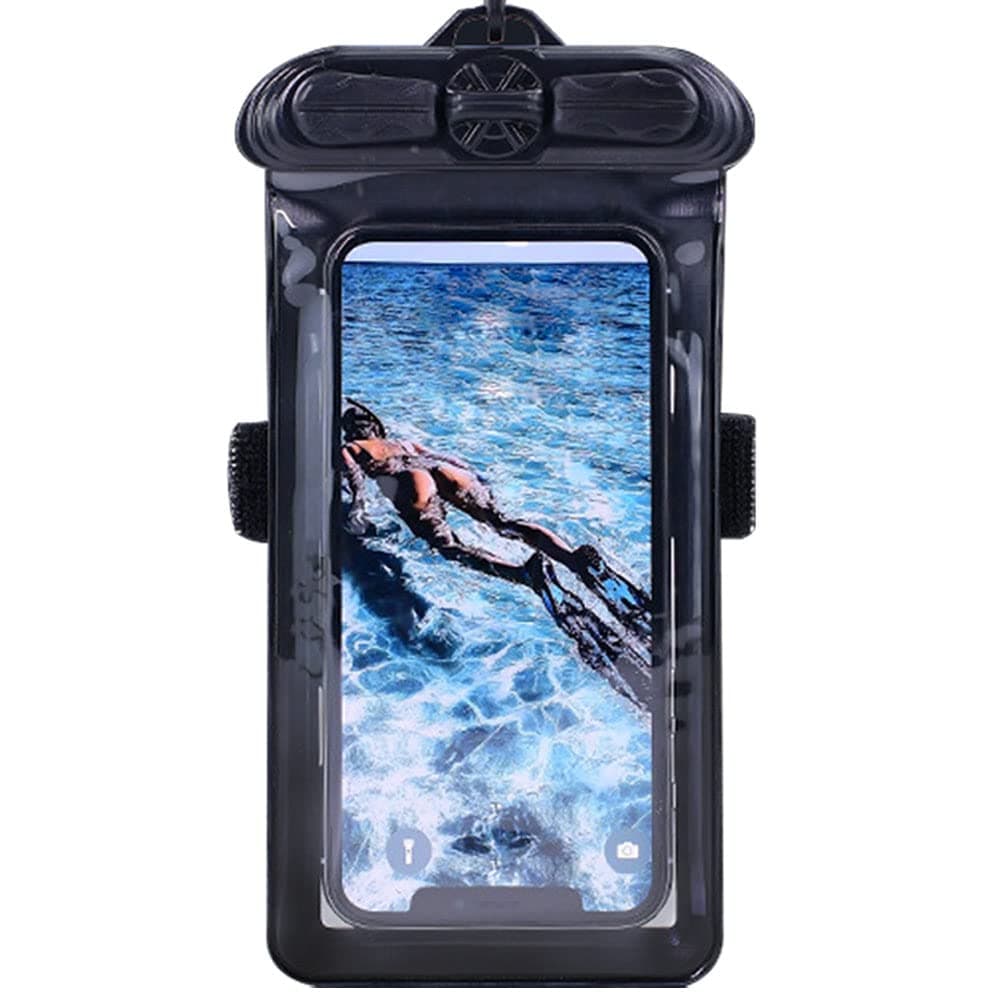 Phone Case Black, Compatible with Alpha-ONE Premium Package Waterproof Pouch Dry Bag [ Not Screen Protector Film ]