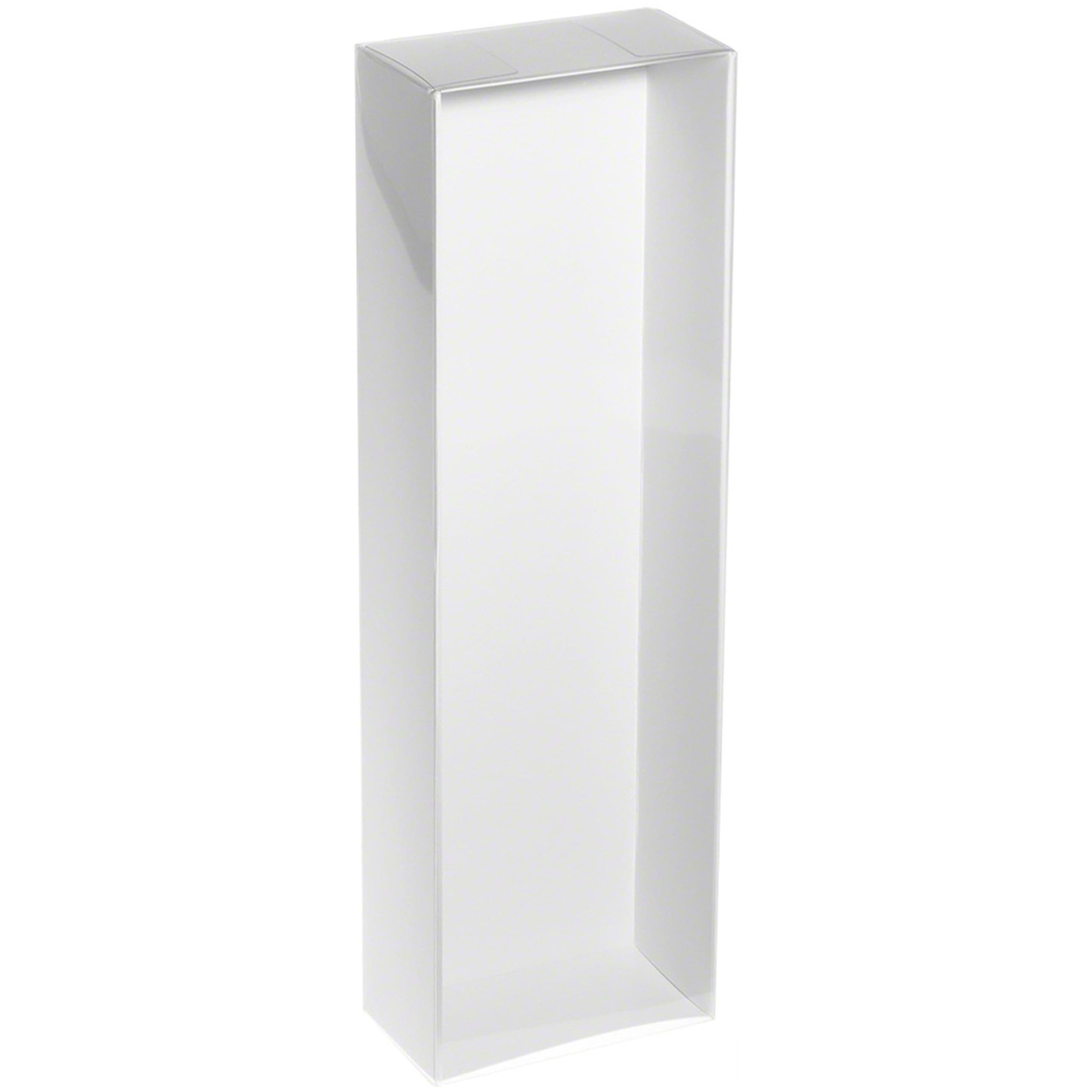 6 Pack 4x2.25x13 Redoll Doll Display Boxes Clear Box W/Inserts & White Elastic