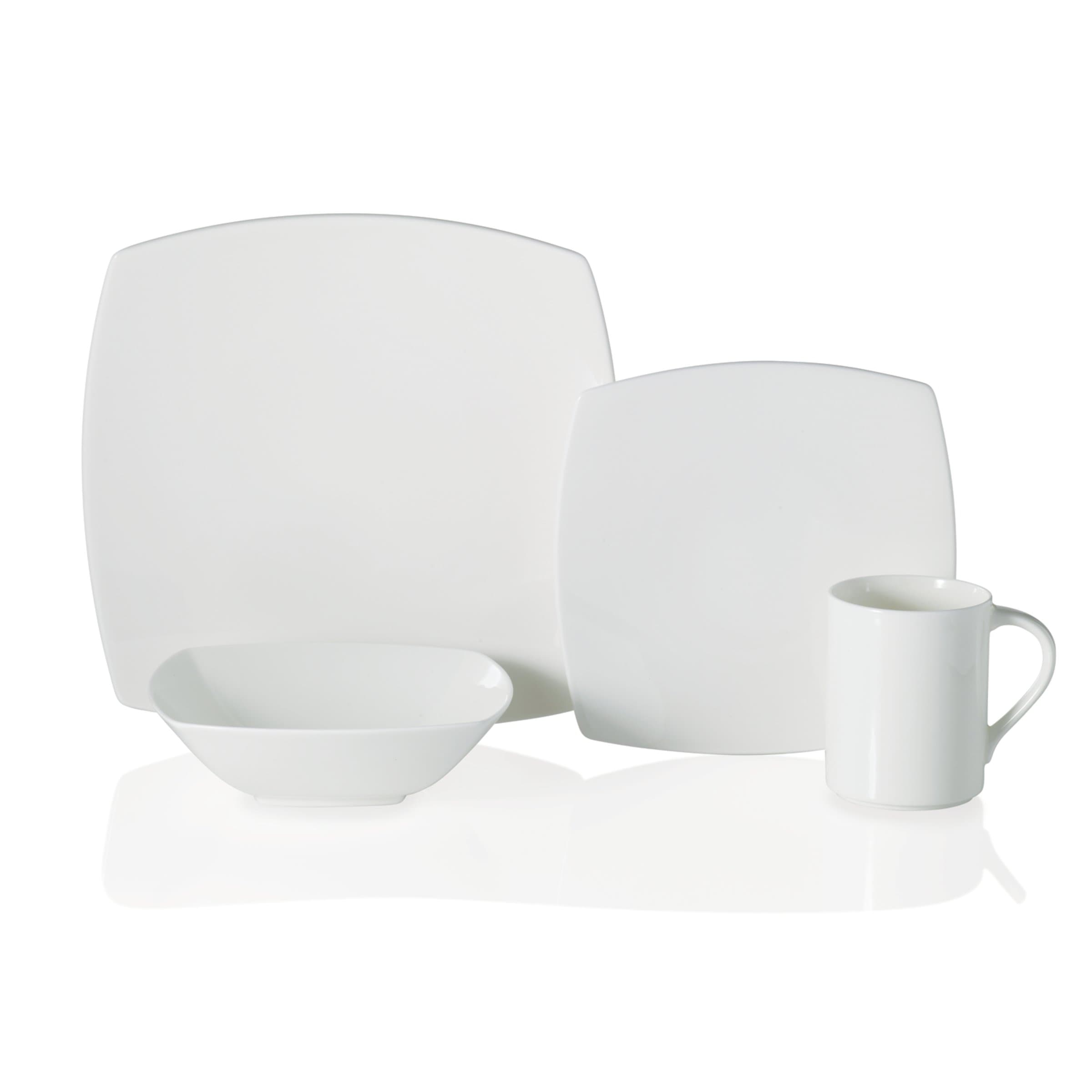 Mikasa Elegance White 4-Piece Place Setting, Service for 1