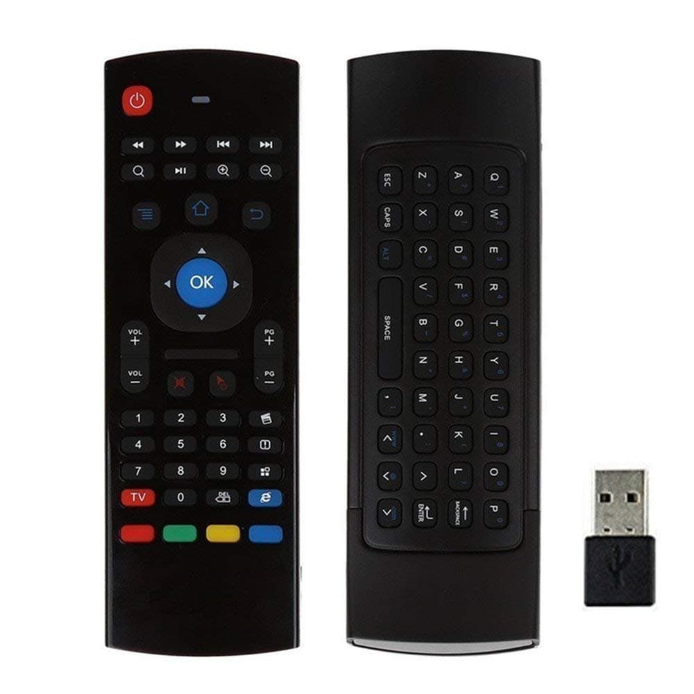 AMGUR MX3 Air Mouse Remote Keyboard 2.4G Portable Mini Wireless Air Mouse Remote Control for Android TV Box Raspberry Pi Mini PC PS3 PS4 Xbox 360 Windows iOS MAC Linux Google Smart TV Remote
