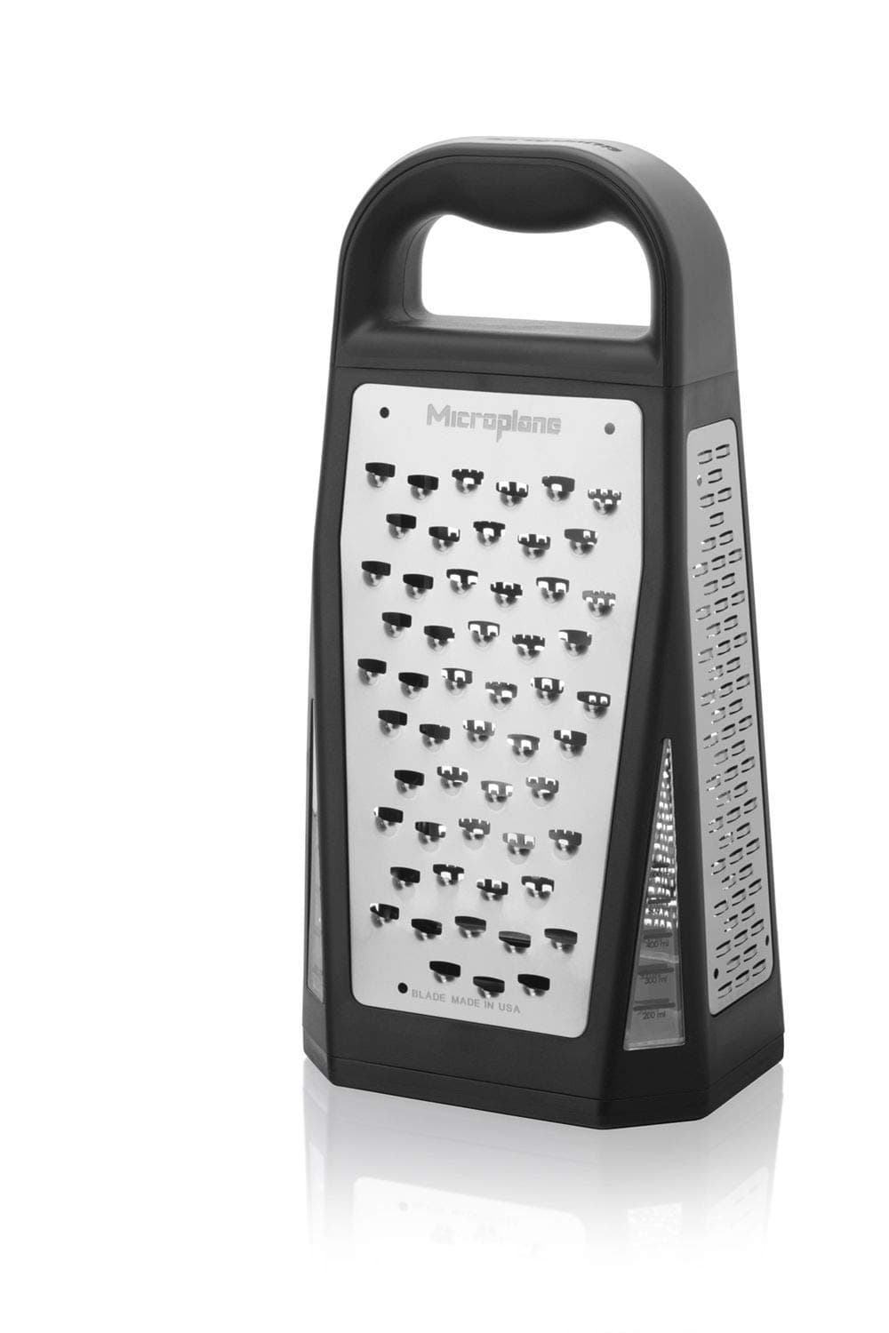 Elite Five Blade Box Grater with Measuring Cup