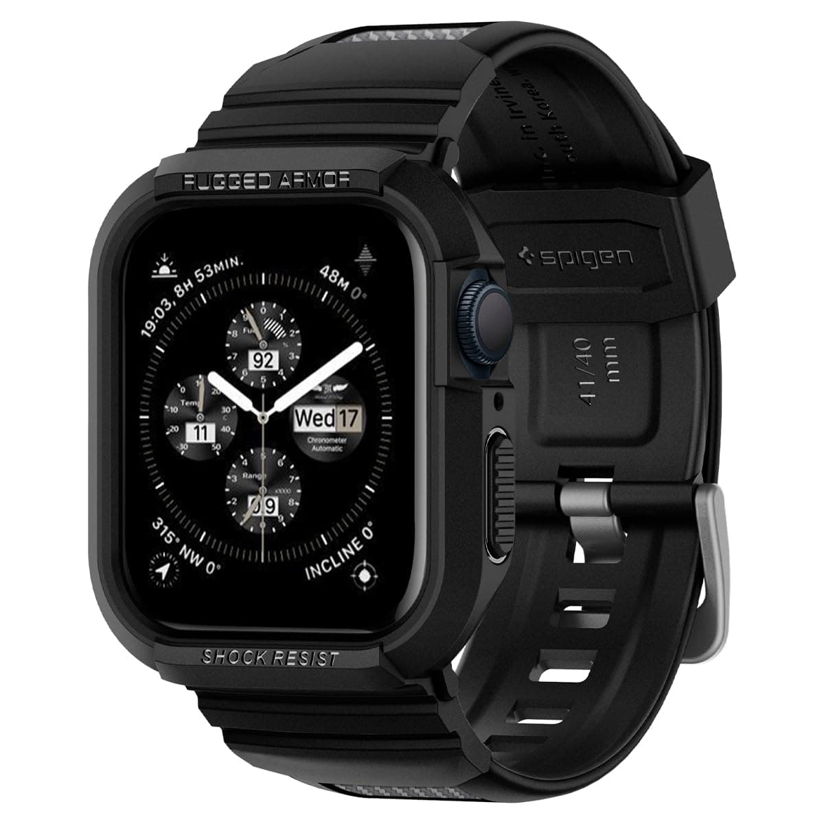 Rugged Armor PRO designed for Apple Watch Band with Case for Series 9/8/7 (41mm) and Series SE2/6/SE/5/4 (40mm)