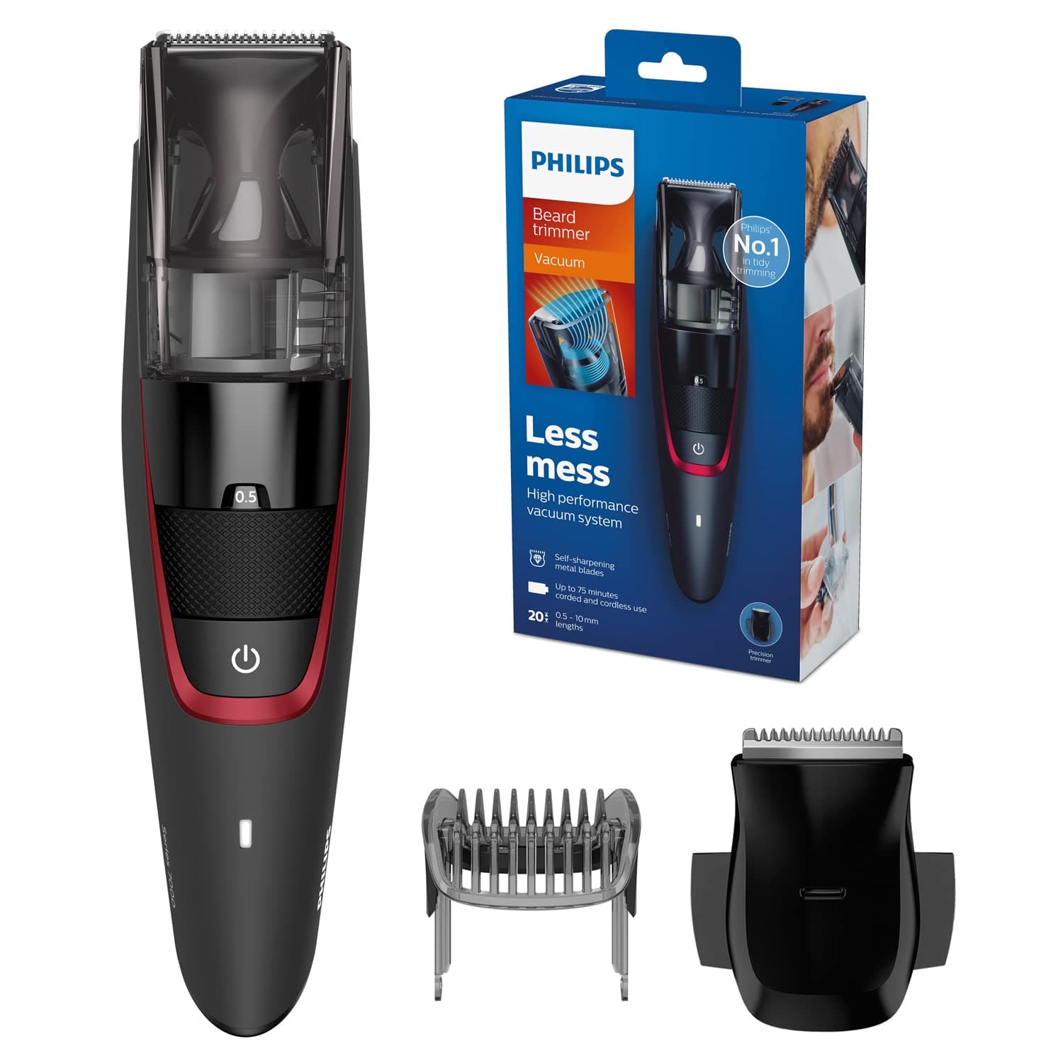 Philips - Beard Trimmer BT7500/15 Black