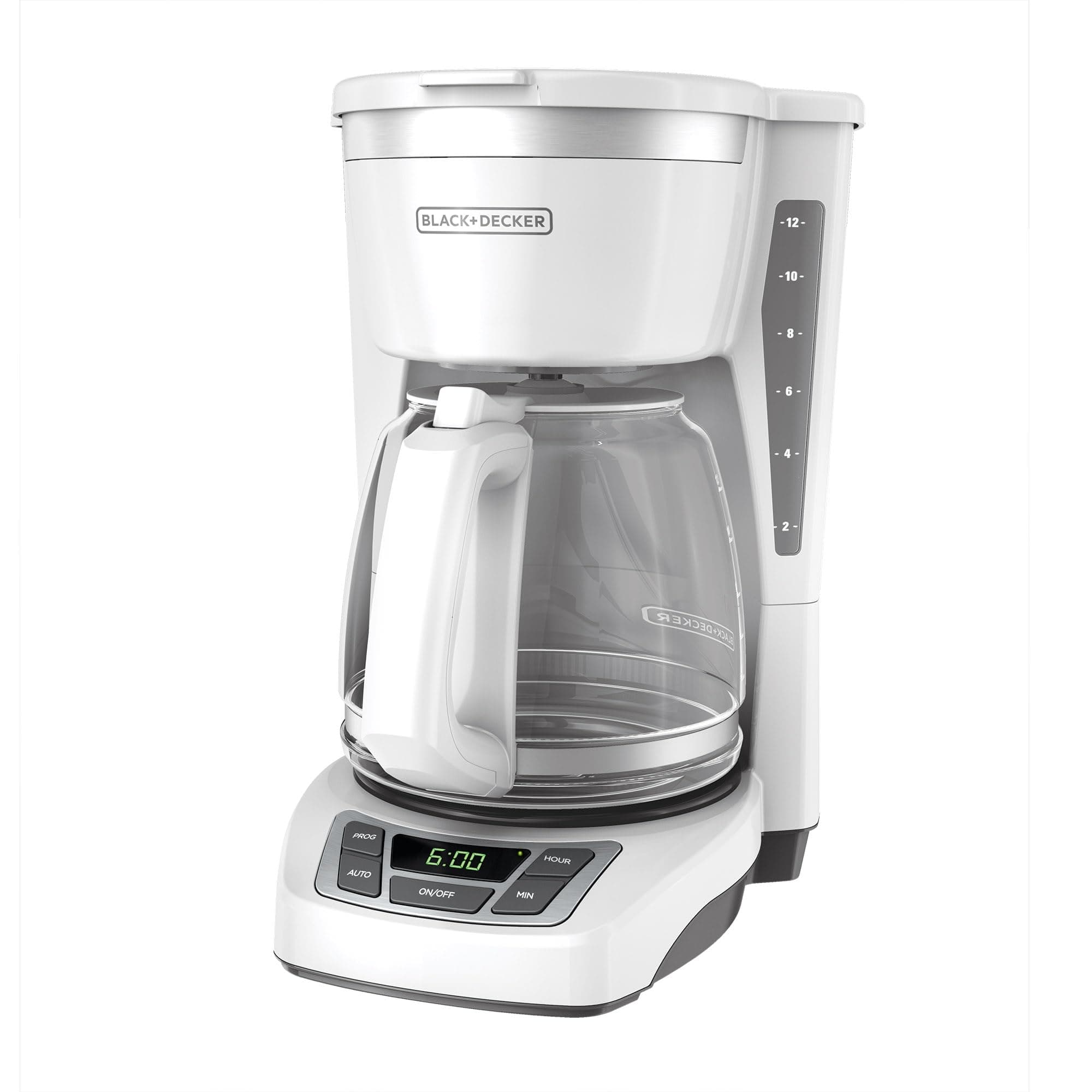 CM1160W-1 CM1160W 12-Cup Programmable Coffeemaker, White/Stainless Steel
