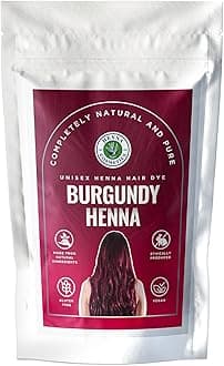 Natural Henna Hair Color Dye, 100% Pure Henna Powder for Hair Growth Organic (Burgundy, 100 Gr + Free 50 Gr.)