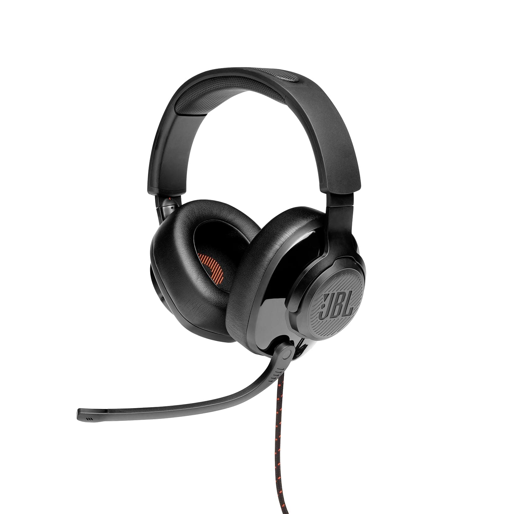 Quantum Wired Over Ear Headphones with Mic (Black)