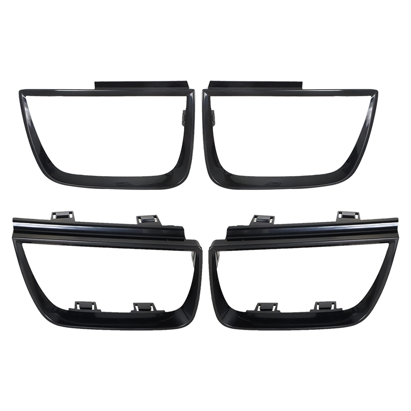 Silscvtt Pack of 4 Tail Light Bezel Covers Black Replacement for Chevy Camaro LT LS SS 2010-2013 Driver and Passenger Side GM2803101 GM2804106