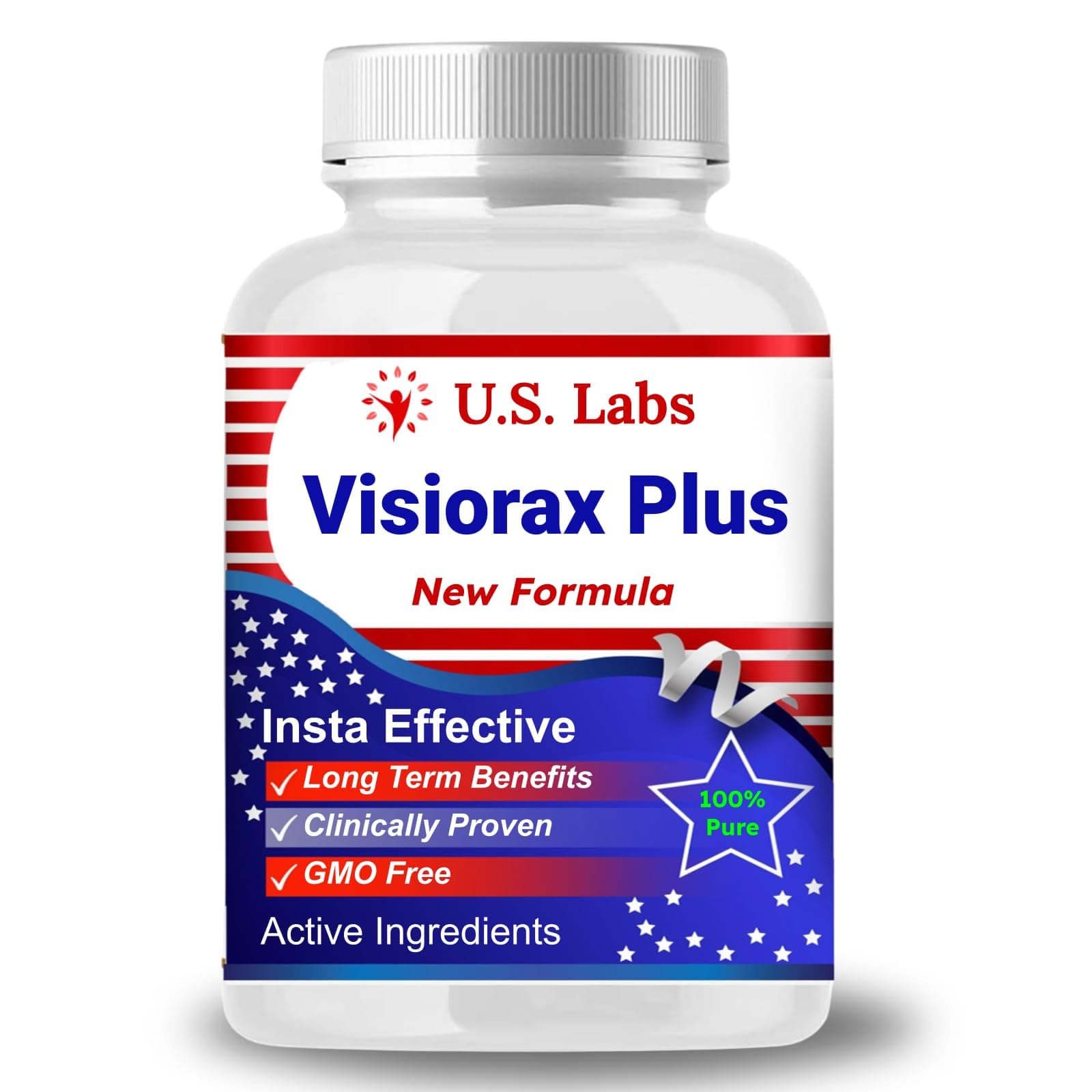 U.S. Labs Visiorax Plus Capsules - Advanced Formula for Healthy Eyes - Enhanced with Key Nutrients
