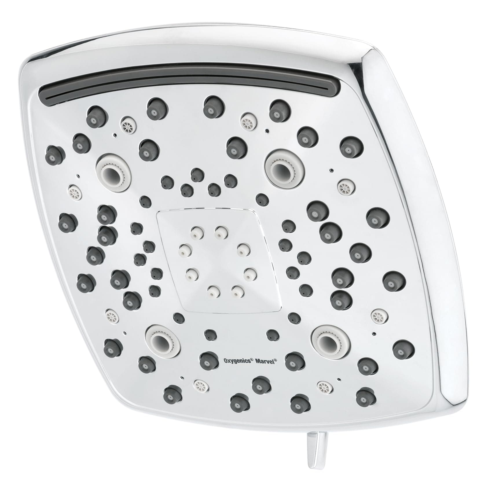 Oxygenics Marvel Chrome Rain Shower Head 1.8-GPM (6.8-LPM)
