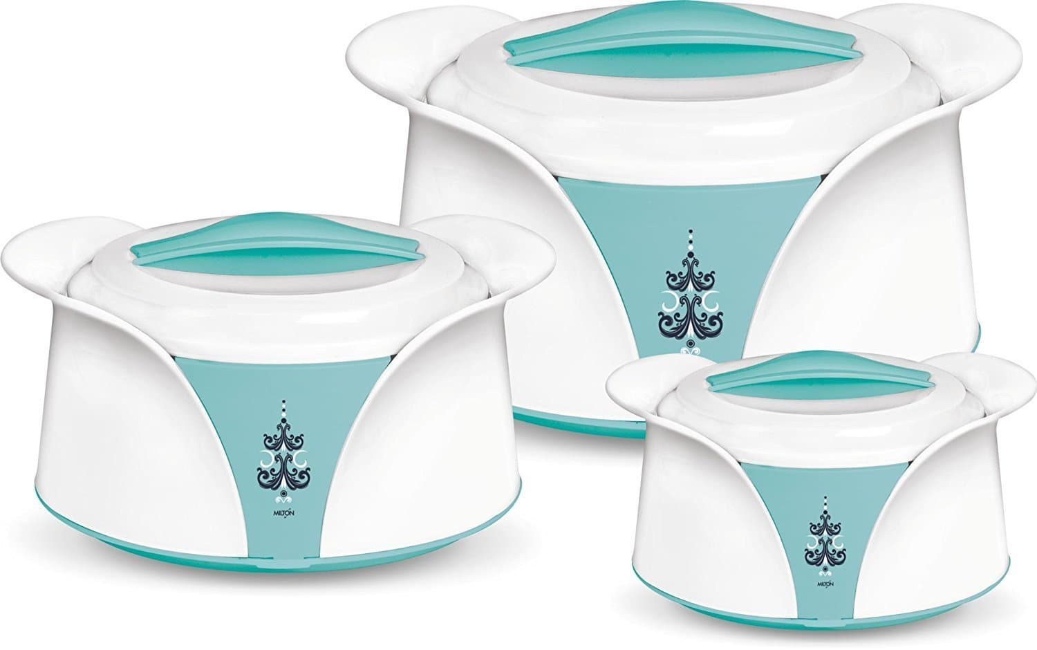 Milton Imperial Hot Pot 3 Piece Keep Warm/Cold Insulated Casserole Gift Set with Stainless Steel Insert, White